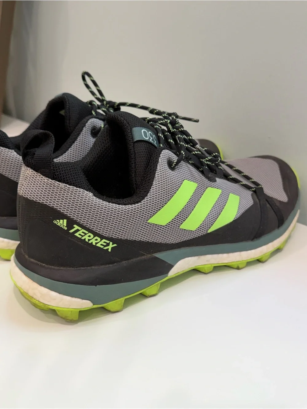 Adidas Terrex Two Ultra Boost Gray Mens 10 Trail Running Shoes Hiking Outdoor